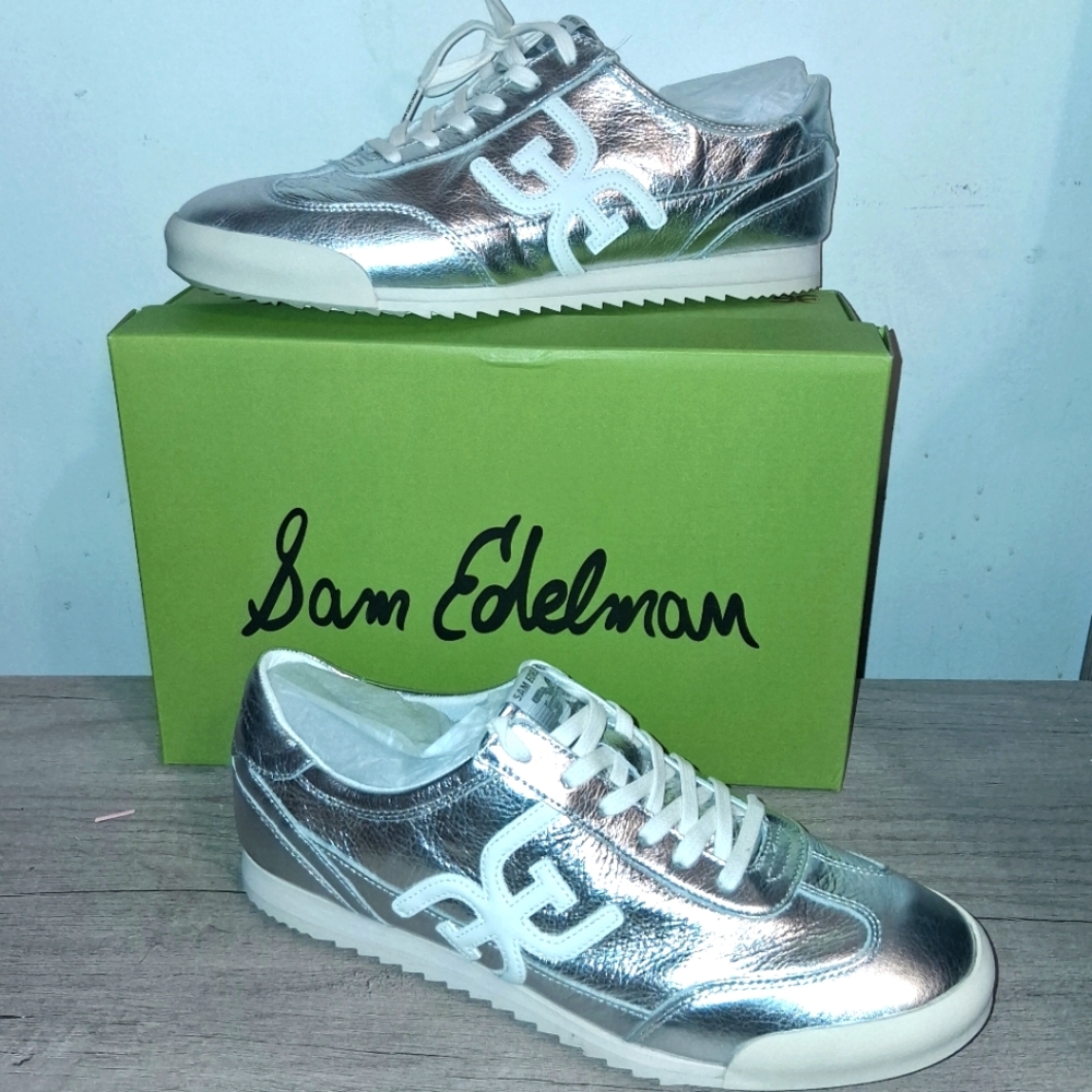 Sam Edelman Silver Athletic Shoes
